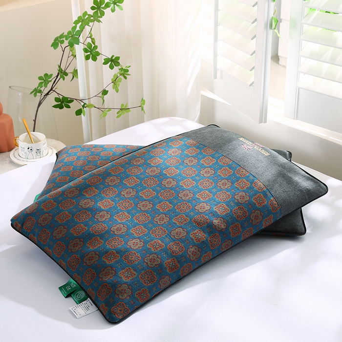 91家纺网 家纺一手货源 找家纺 （总）蔻眠 2024新款全棉双层纱荞麦护颈枕成人甜荞麦枕芯