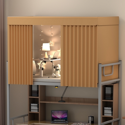 91家纺网 家纺一手货源 找家纺 （总）无瑕家居 2024新款上下铺强遮光坐床式学生蚊帐床帘无阻挡大空间坐立学生床隐私帘