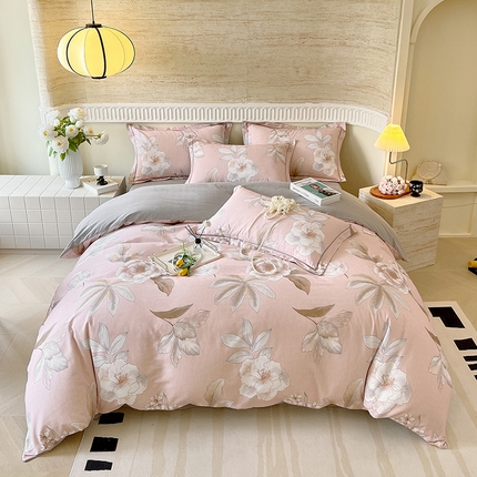 91家纺网 家纺一手货源 找家纺 （总）梧桐树 100%全棉磨毛四件套 2025秋冬新款【优雅系列】