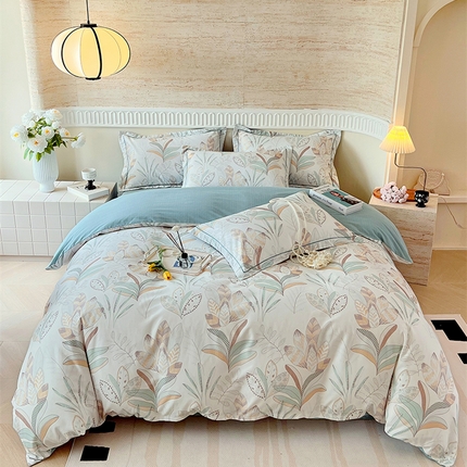 91家纺网 家纺一手货源 找家纺 （总）梧桐树 100%全棉磨毛四件套 2025秋冬新款【优雅系列】