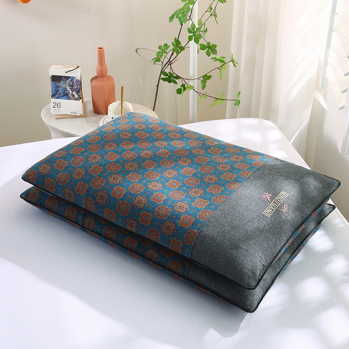 91家纺网 家纺一手货源 找家纺 （总）蔻眠 2024新款全棉双层纱荞麦护颈枕成人甜荞麦枕芯