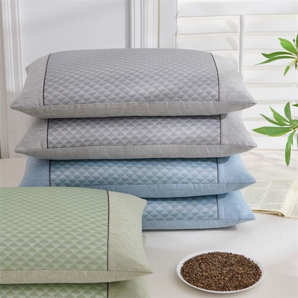 （总）织布人 2024新款荞麦枕冷感豆豆冰丝枕头成人学生宿舍凉感荞麦枕头枕芯35*55cm