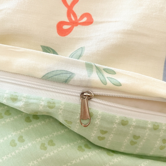 91家纺网 家纺一手货源 找家纺 2024新款全棉舒适印花四件套 烂漫