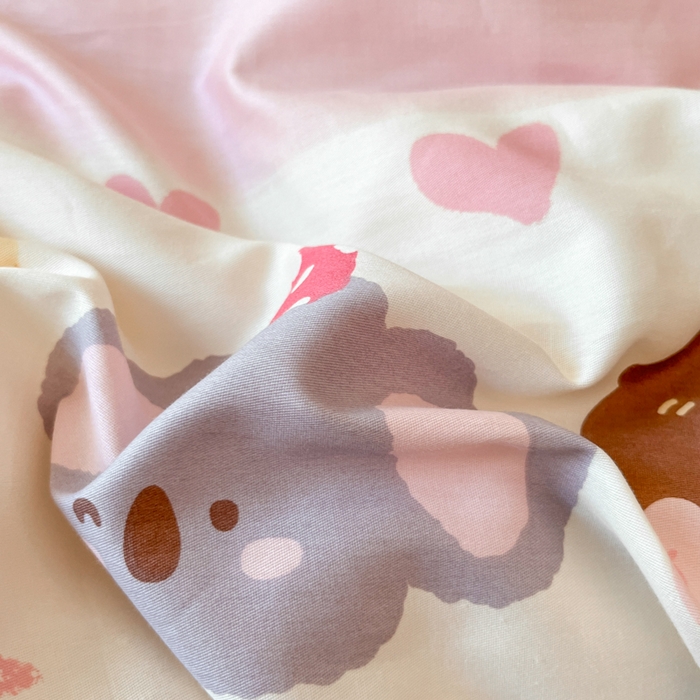 91家纺网 家纺一手货源 找家纺 2024新款全棉舒适印花四件套 彩色心情