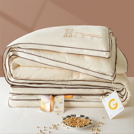 91家纺网 家纺一手货源 找家纺 （总）2025新款相思格刺绣羊绒蛋白大豆被被子被芯