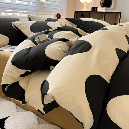 91家纺网 家纺一手货源 找家纺 （总）2024新款ins时尚简约渐变北欧全棉系列四件套