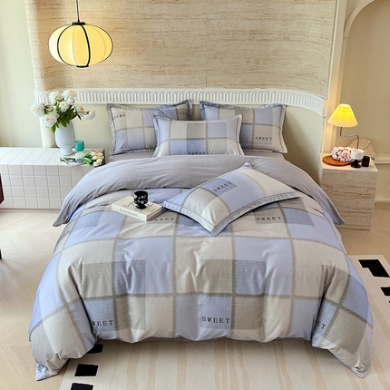 91家纺网 家纺一手货源 找家纺 （总）梧桐树 100%全棉磨毛四件套 2025秋冬新款【优雅系列】