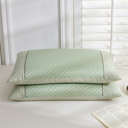91家纺网 家纺一手货源 找家纺 （总）织布人 2024新款荞麦枕冷感豆豆冰丝枕头成人学生宿舍凉感荞麦枕头枕芯35*55cm