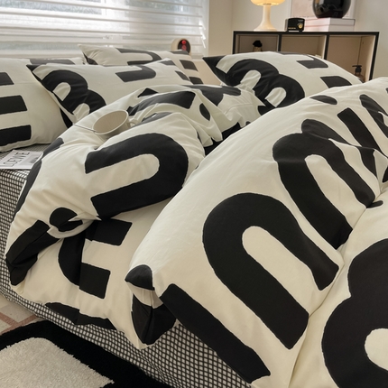 （总）2024新款ins时尚简约渐变北欧全棉系列四件套