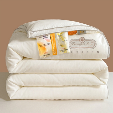 91家纺网 家纺一手货源 找家纺 （总）2025新款艾格纹提花刺绣大豆被被子被芯