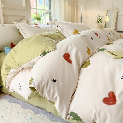 91家纺网 家纺一手货源 找家纺 （总）梧桐树 100%全棉磨毛四件套 2025秋冬新款【小清新柔美系列】