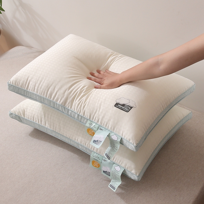 91家纺网 家纺一手货源 找家纺 赛格时代家居 2024新款A类云感立体舒适枕 蓝