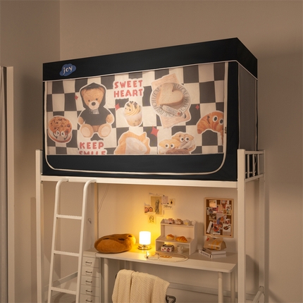 91家纺网 家纺一手货源 找家纺 （总）新太阳蚊帐 2025新款大空间卡通印花窗帘款学生宿舍涂层强遮光加密网纱蚊帐