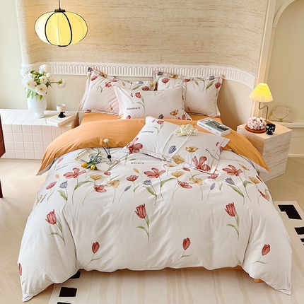 91家纺网 家纺一手货源 找家纺 （总）梧桐树 100%全棉磨毛四件套 2025秋冬新款【优雅系列】