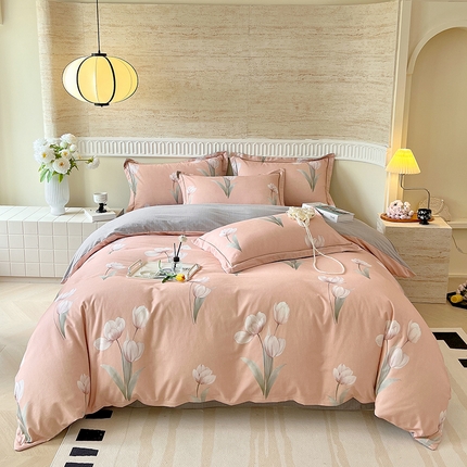 91家纺网 家纺一手货源 找家纺 （总）梧桐树 100%全棉磨毛四件套 2025秋冬新款【优雅系列】