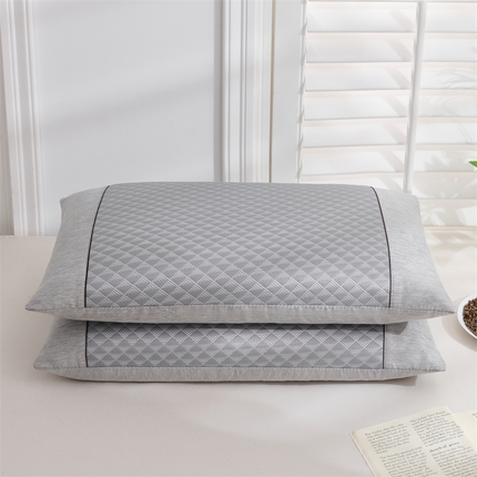 91家纺网 家纺一手货源 找家纺 （总）织布人 2024新款荞麦枕冷感豆豆冰丝枕头成人学生宿舍凉感荞麦枕头枕芯35*55cm