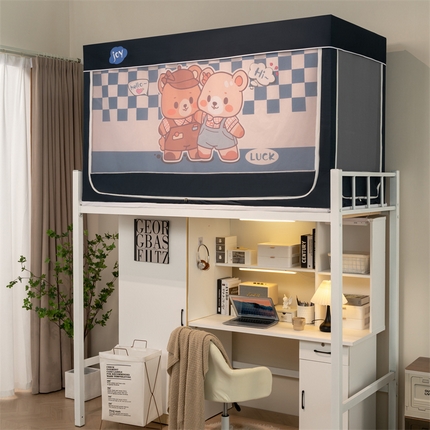 91家纺网 家纺一手货源 找家纺 （总）新太阳蚊帐 2025新款大空间卡通印花窗帘款学生宿舍涂层强遮光加密网纱蚊帐