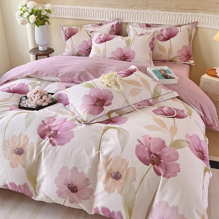 91家纺网 家纺一手货源 找家纺 梧桐树 100%全棉磨毛四件套 2025秋冬新款【优雅系列】 弗罗里达