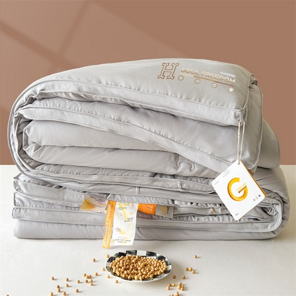 91家纺网 家纺一手货源 找家纺 （总）2025新款相思格刺绣羊绒蛋白大豆被被子被芯