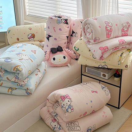 91家纺网 家纺一手货源 找家纺 （总）典曼家纺 2024新款三丽鸥正版授权针织棉被芯家用被子四季被儿童被