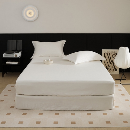 EH家居 2024新款早秋长绒棉单品系列--床笠 经典白