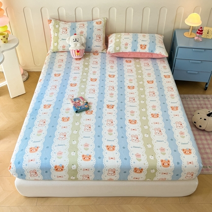 91家纺网 家纺一手货源 找家纺 （总） 星座家纺 2025新款小清新牛奶绒单床笠