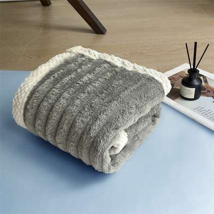 璐维斯家纺 跑量款浴巾毛巾套装盖毯午休毯小毛毯外贸毯子跨境sheintemu 灰色毛巾
