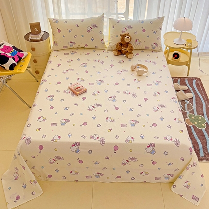 91家纺网 家纺一手货源 找家纺 （总）名兮家居 2024新款正版授权经典奥特曼-三丽鸥全棉床单【含防伪标】