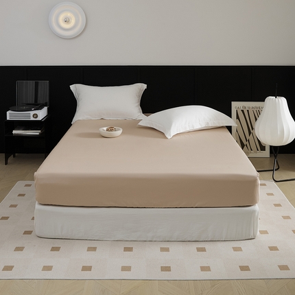 91家纺网 家纺一手货源 找家纺 EH家居 2024新款早秋长绒棉单品系列--床笠 米香槟