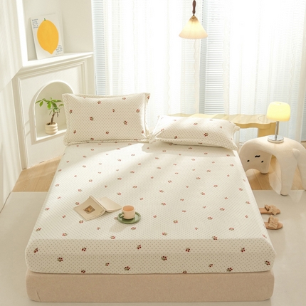 91家纺网 家纺一手货源 找家纺 （总）2025新款200g加厚超柔牛奶绒印花保暖床笠