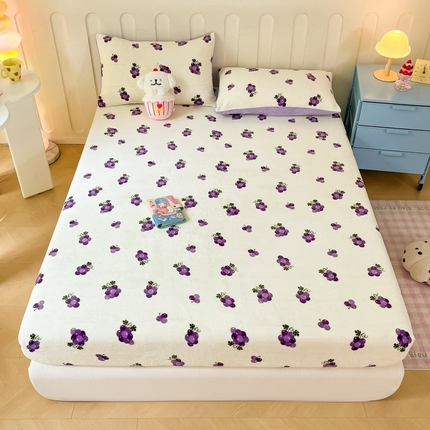 91家纺网 家纺一手货源 找家纺 （总） 星座家纺 2025新款小清新牛奶绒单床笠