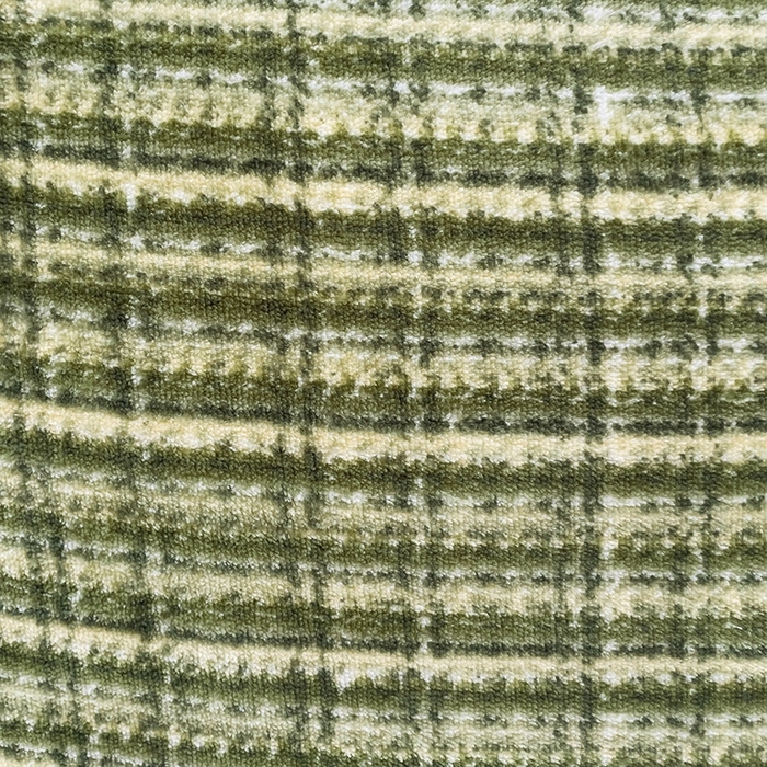 91家纺网 家纺一手货源 找家纺 简一 2025新款牛奶绒无印风ins风方格系列-四件套 小香风荆棘-深绿