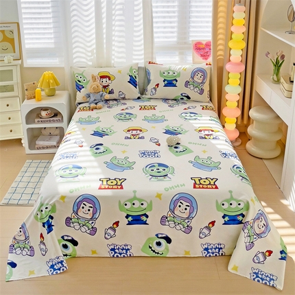 91家纺网 家纺一手货源 找家纺 （总）名兮家居 2024新款正版授权经典奥特曼-三丽鸥全棉床单【含防伪标】