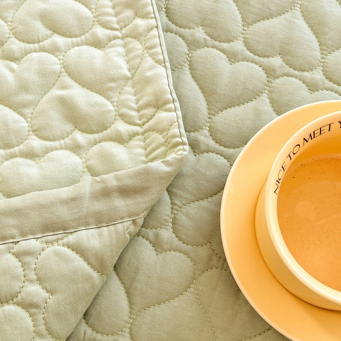 91家纺网 家纺一手货源 找家纺 暖居 2024支持定制纯棉榻榻米四件套全棉农村单件大炕盖纯色床单三件套系列 芥末绿