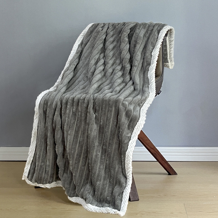 91家纺网 家纺一手货源 找家纺 璐维斯家纺 跑量款浴巾毛巾套装盖毯午休毯小毛毯外贸毯子跨境sheintemu 灰色浴巾