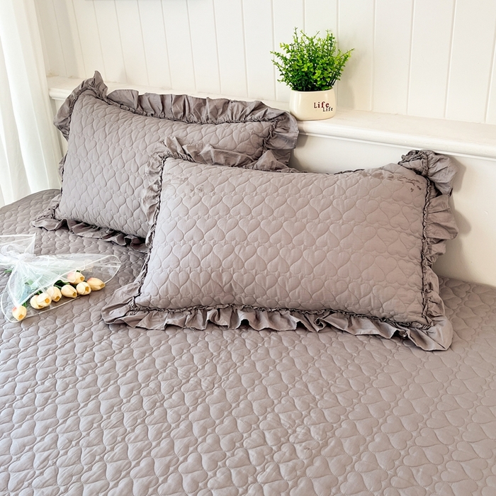 91家纺网 家纺一手货源 找家纺 暖居 2024支持定制纯棉榻榻米四件套全棉农村单件大炕盖纯色床单三件套系列 夜空灰  