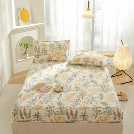 91家纺网 家纺一手货源 找家纺 （总）2025新款200g加厚超柔牛奶绒印花保暖床笠