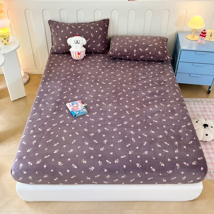 91家纺网 家纺一手货源 找家纺 （总） 星座家纺 2025新款小清新牛奶绒单床笠