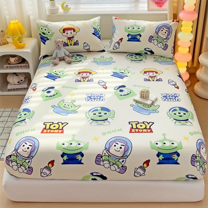 91家纺网 家纺一手货源 找家纺 （总）名兮家居 2024新款正版授权经典奥特曼-三丽鸥全棉印花床笠【含防伪标】