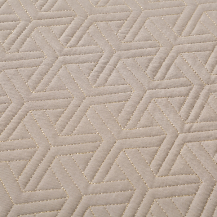 91家纺网 家纺一手货源 找家纺 OL家纺 2024新款磨毛暖绒床盖夹棉四件套刺绣轻奢风 奶咖色