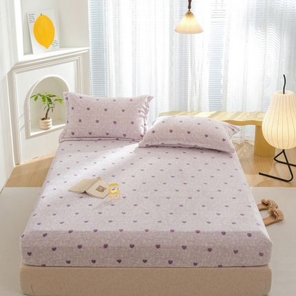 91家纺网 家纺一手货源 找家纺 （总）2025新款200g加厚超柔牛奶绒印花保暖床笠