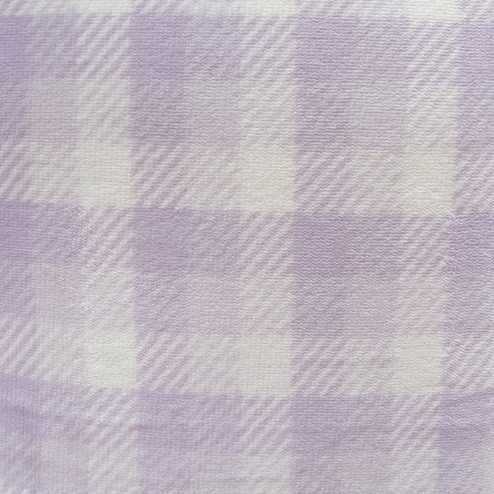 91家纺网 家纺一手货源 找家纺 简一 2025新款牛奶绒无印风ins风方格系列-四件套 无印风方格方格-浅紫