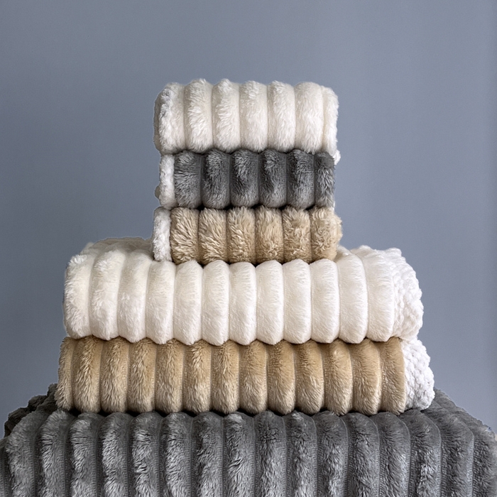 91家纺网 家纺一手货源 找家纺 璐维斯家纺 跑量款浴巾毛巾套装盖毯午休毯小毛毯外贸毯子跨境sheintemu 浴巾组合三条混合