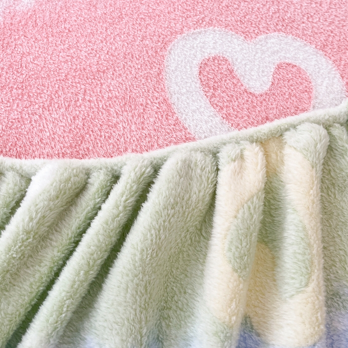 91家纺网 家纺一手货源 找家纺 川悦生活 2024新款高克重雪花绒加厚保暖床笠 床笠彩虹爱语