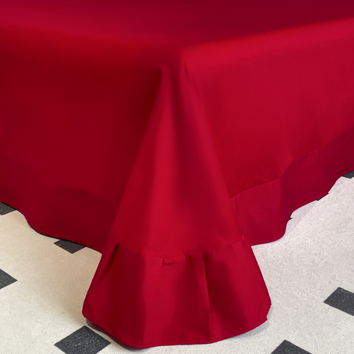 91家纺网 家纺一手货源 找家纺 欧乐蒂 2025新款亲肤棉婚庆刺绣四件套系列 爱情花语