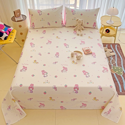 91家纺网 家纺一手货源 找家纺 （总）名兮家居 2024新款正版授权经典奥特曼-三丽鸥全棉床单【含防伪标】