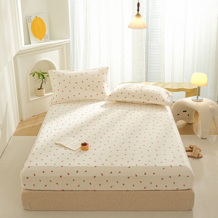 91家纺网 家纺一手货源 找家纺 （总）2025新款200g加厚超柔牛奶绒印花保暖床笠