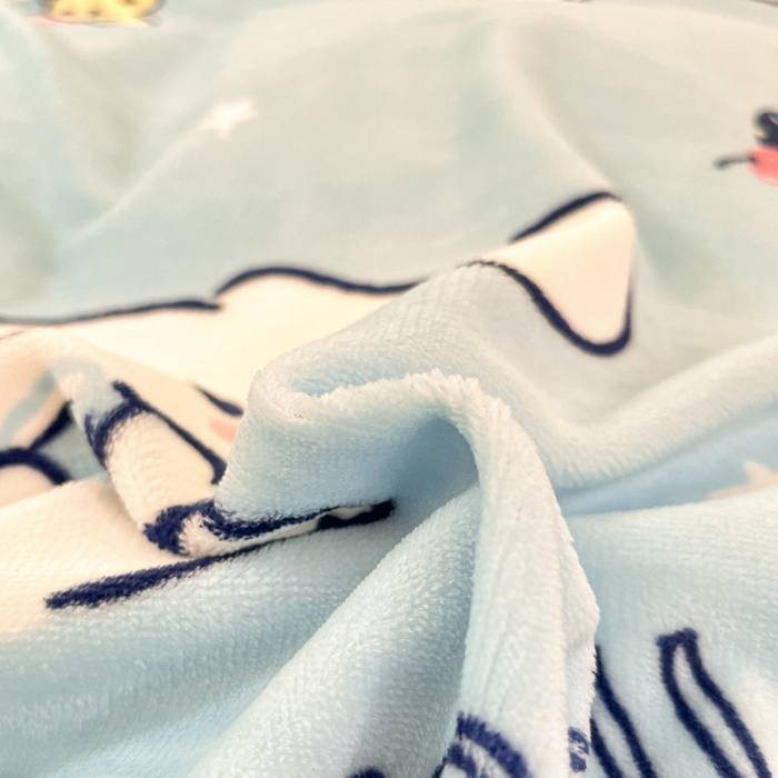 91家纺网 家纺一手货源 找家纺 桃子家居 2024新款三丽鸥卡通加厚高克重200克牛奶绒系列四件套 绒三丽鸥-冰淇淋甜点玉桂狗