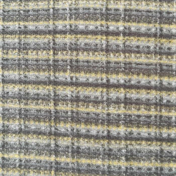 91家纺网 家纺一手货源 找家纺 简一 2025新款牛奶绒无印风ins风方格系列-四件套 小香风荆棘-浅灰