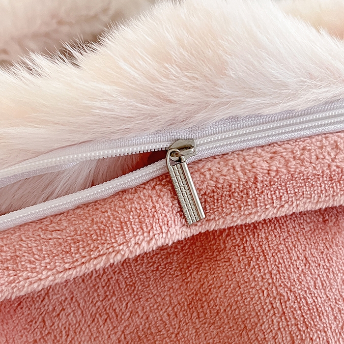 91家纺网 家纺一手货源 找家纺 金爱家 2024新品全消光A类纯色獭兔毛绒立体牛奶绒四件套-七彩泡泡 七彩泡泡粉